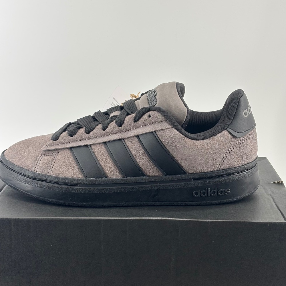 Adidas Grand Court Alpha 00s Male 8 Grey Black Suede JP7632 New Retro Skate
